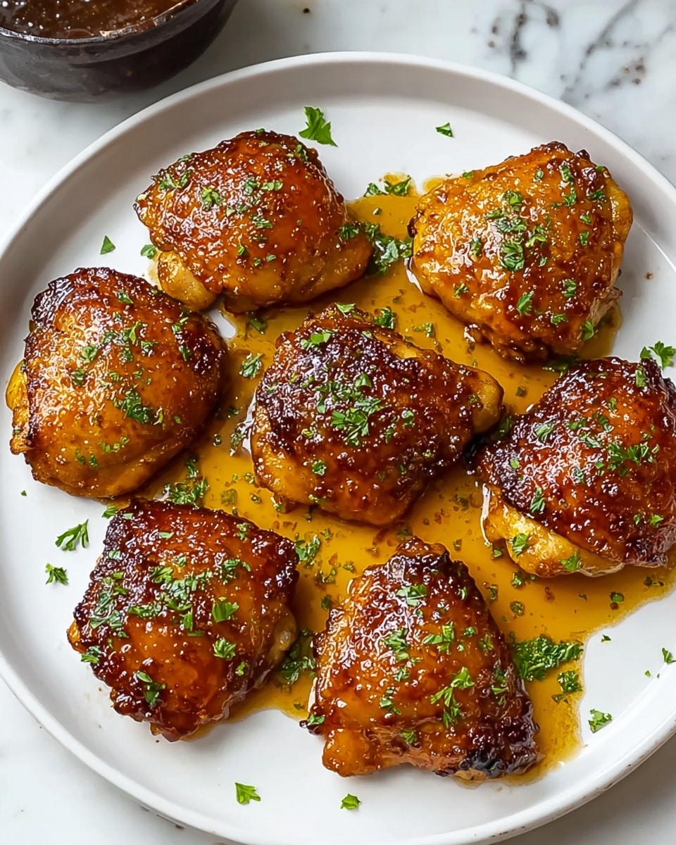 Honey Garlic Chicken Thighs Recipe - Recipe Image
