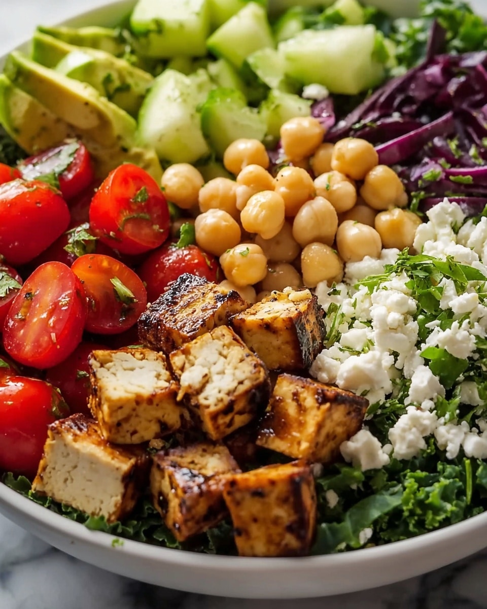 Healthy Protein Salad Bowl Recipe - Recipe Image