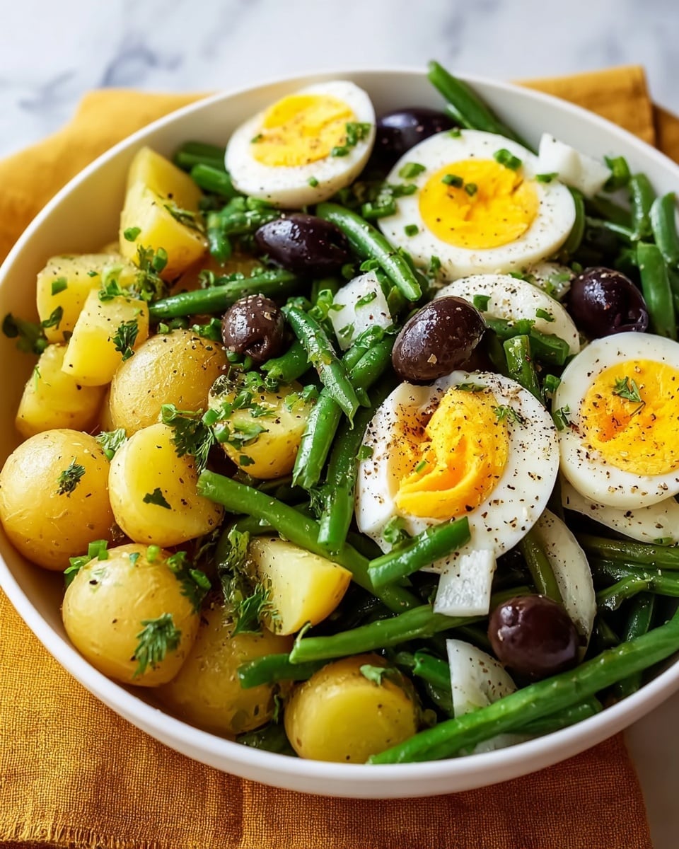 French-Style Potato and Green Bean Salad Recipe - Recipe Image