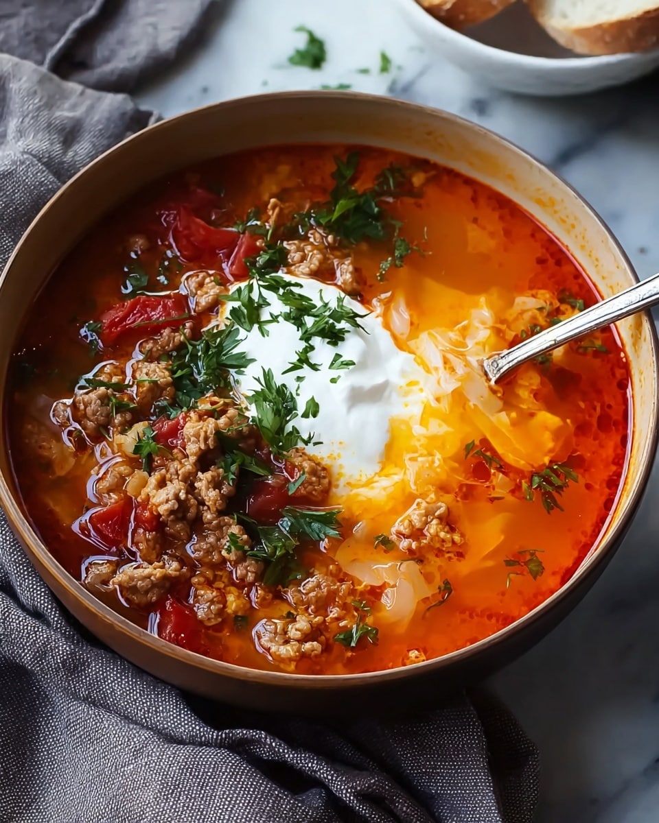 Polish Stuffed Cabbage Soup Recipe - Recipe Image