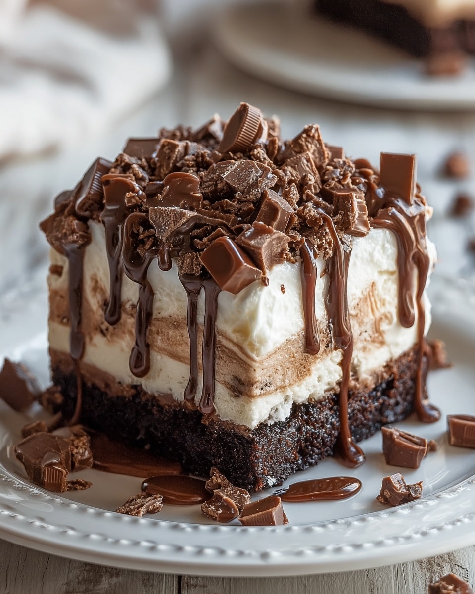 Snickers Poke Cake Recipe - Recipe Image