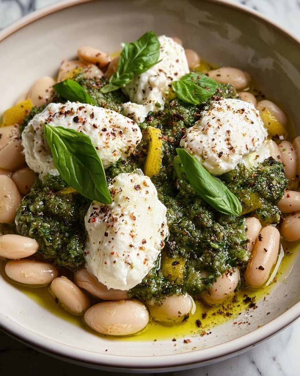 Butter Beans with Ricotta, Lemon & Basil Pesto Recipe - Recipe Image