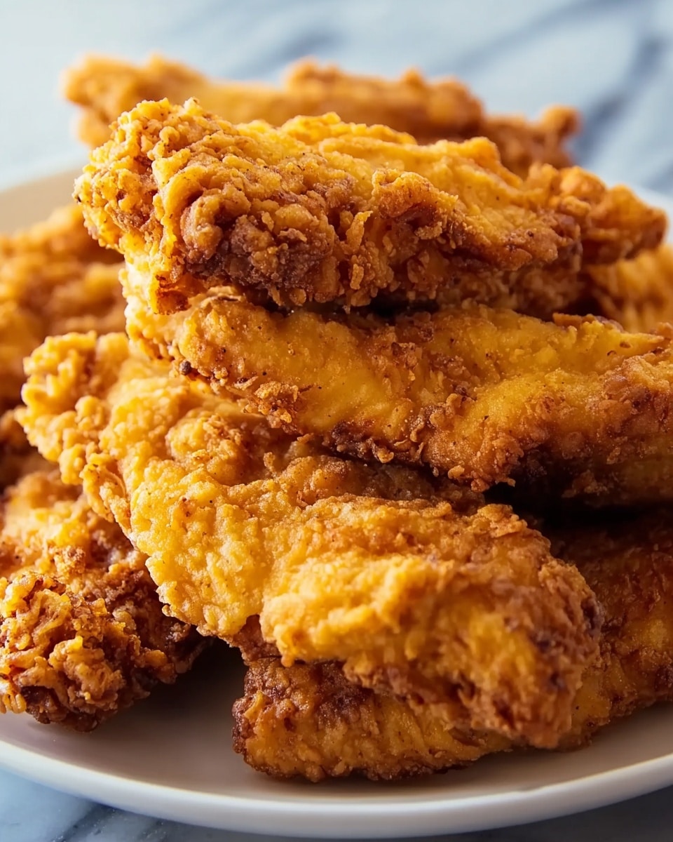 Crispy Chicken Fried Steak Fingers with Homemade Gravy Recipe - Recipe Image
