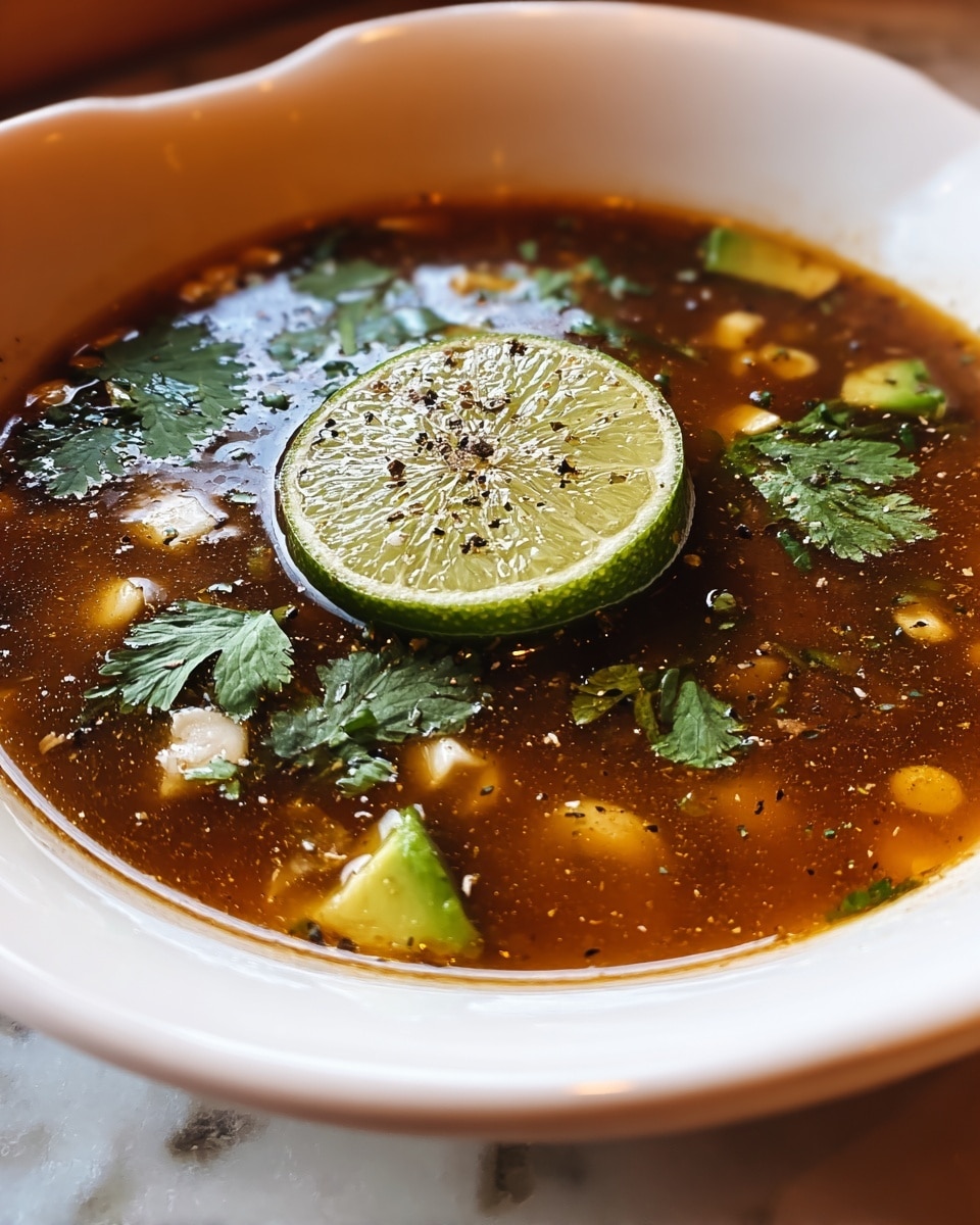 Flavorful Salsa Verde Tortilla Soup Recipe - Recipe Image