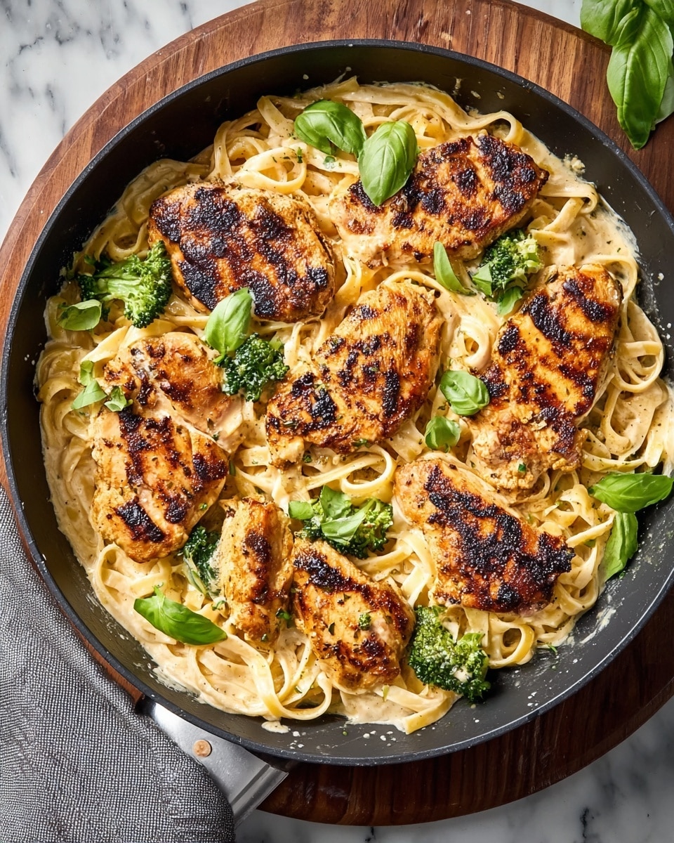 Skinny Chicken Broccoli Alfredo Recipe - Recipe Image