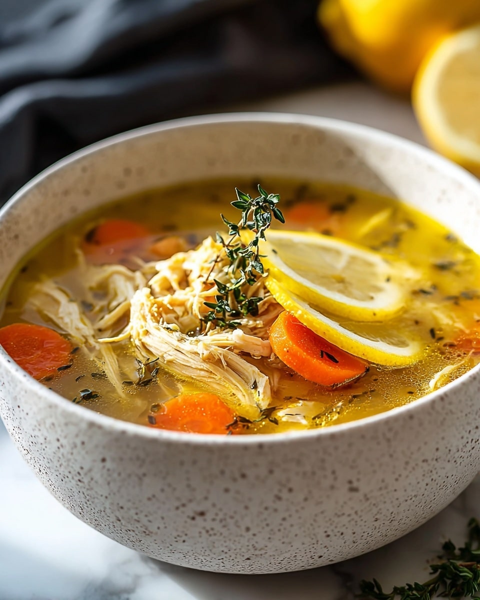Lemon Chicken Soup: A Refreshing Recipe for Comfort and Wellness Recipe - Recipe Image