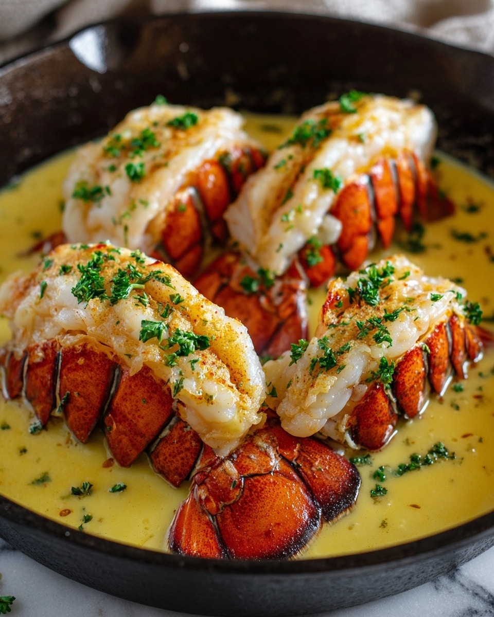 Creamy Garlic Butter Lobster Tails Recipe - Recipe Image