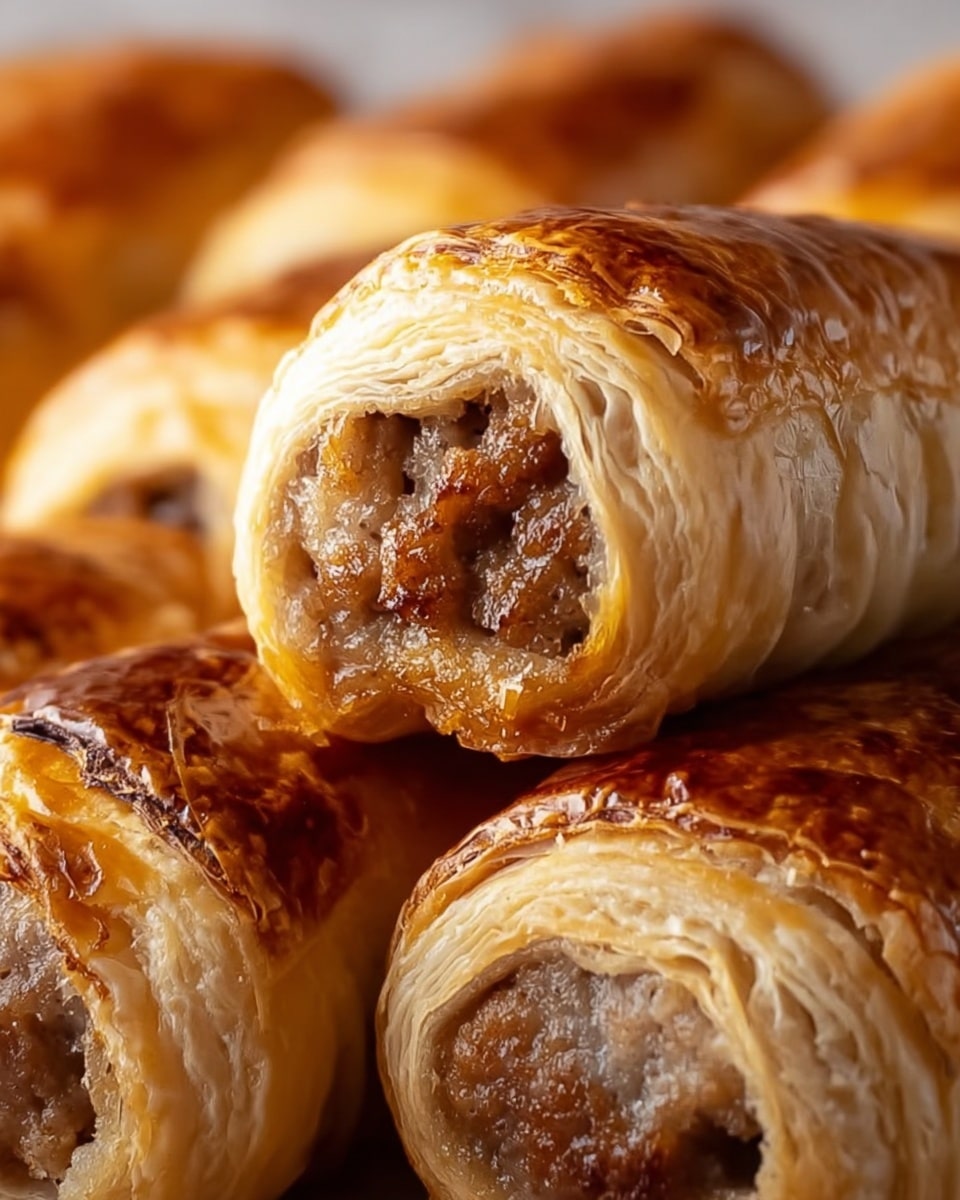 French Onion Sausage Rolls Recipe - Recipe Image