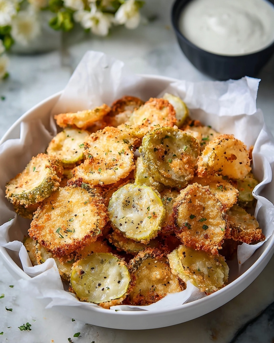 Crispy Deep Fried Pickles Recipe - Recipe Image