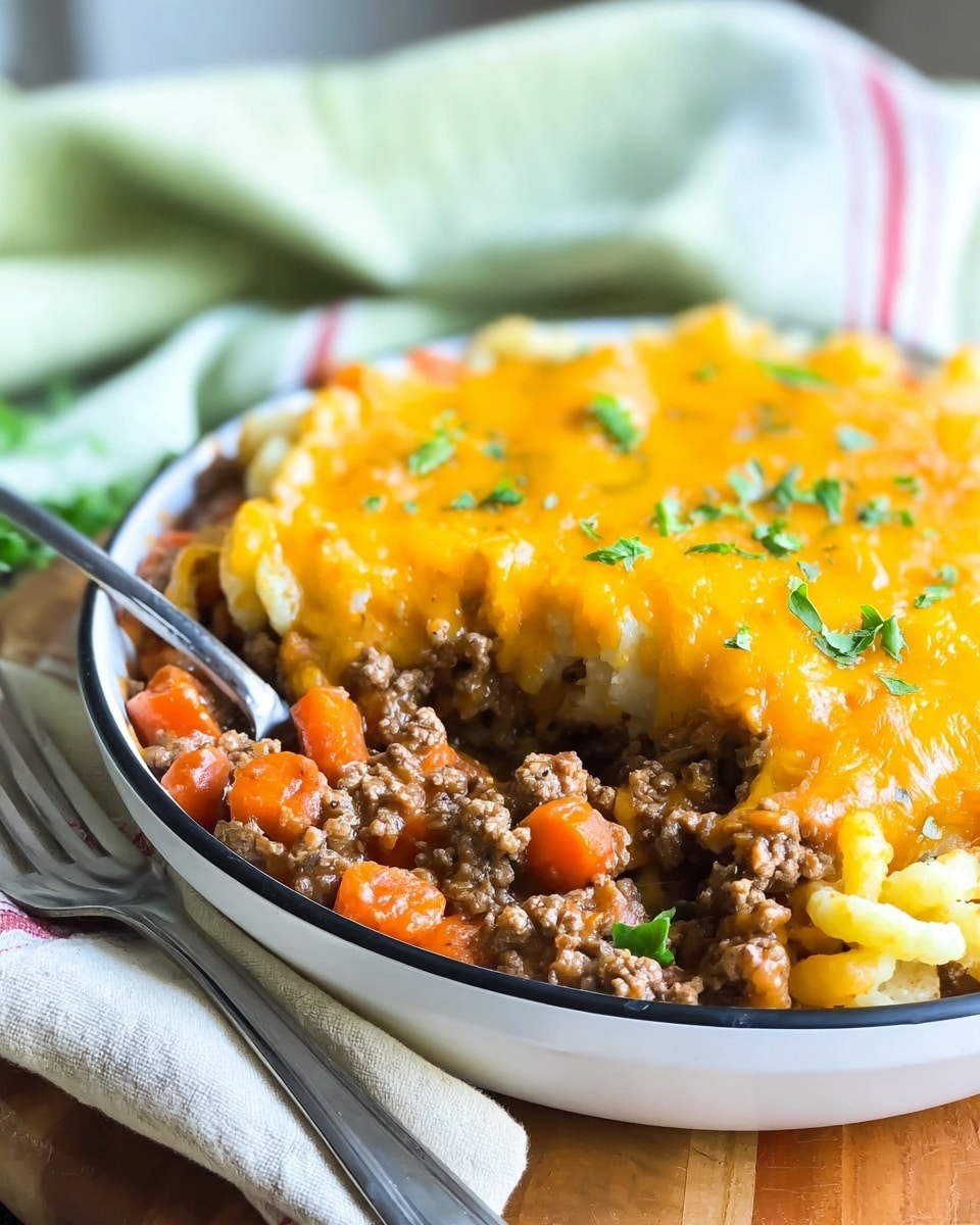 One Pot Cheeseburger Casserole Recipe - Recipe Image