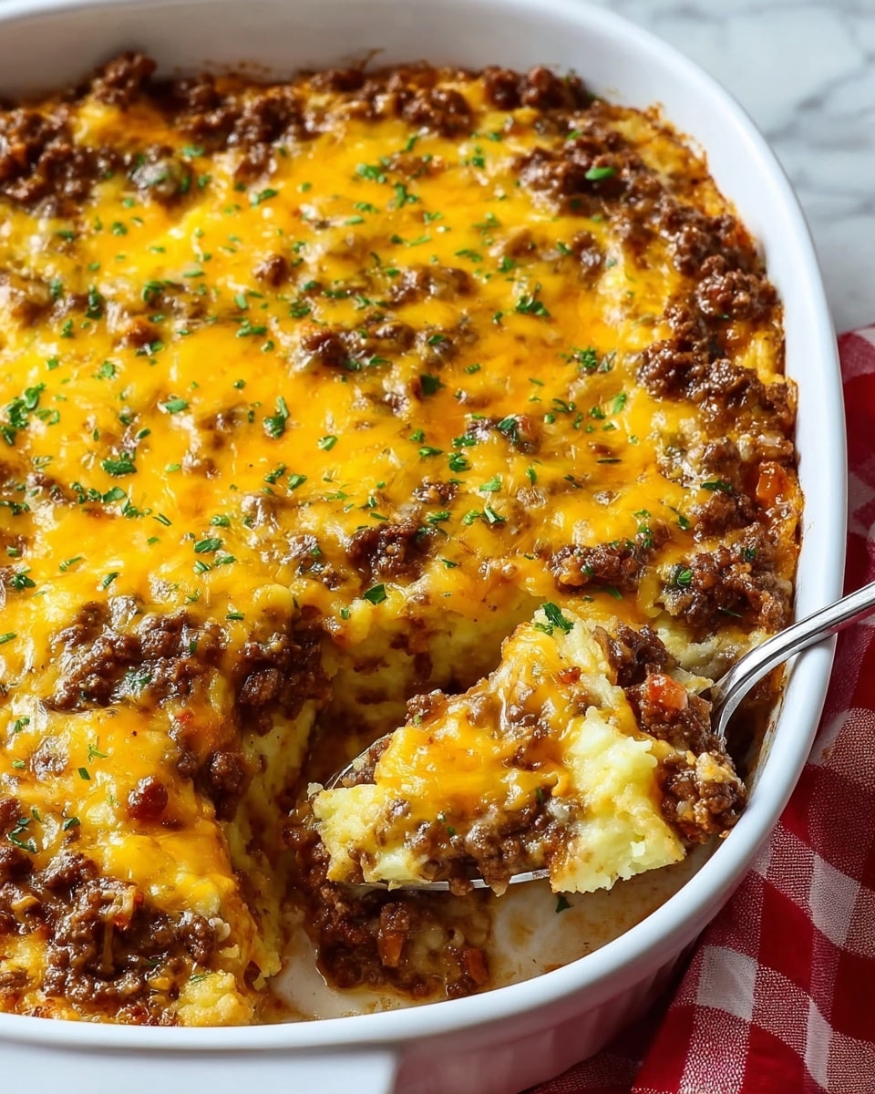 Keto Cheeseburger Casserole Recipe - Recipe Image