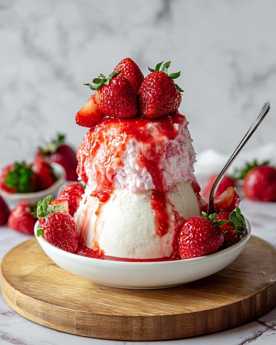 Strawberry Bingsu Recipe - Recipe Image