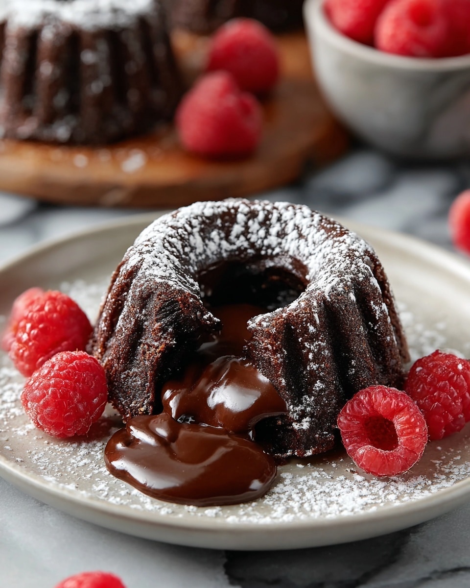 Mini Chocolate Lava Bundt Cakes Recipe - Recipe Image