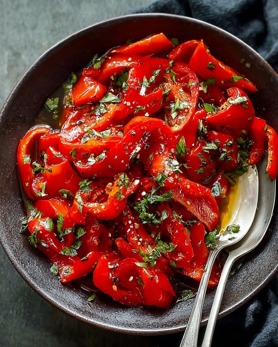 Roasted Red Pepper Salad: An Amazing Ultimate Recipe - Recipe Image