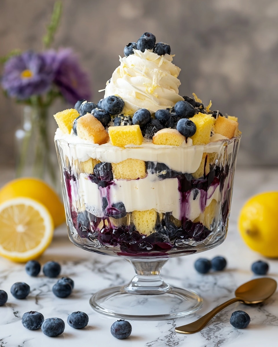 Lemon Blueberry Trifle Recipe - Recipe Image