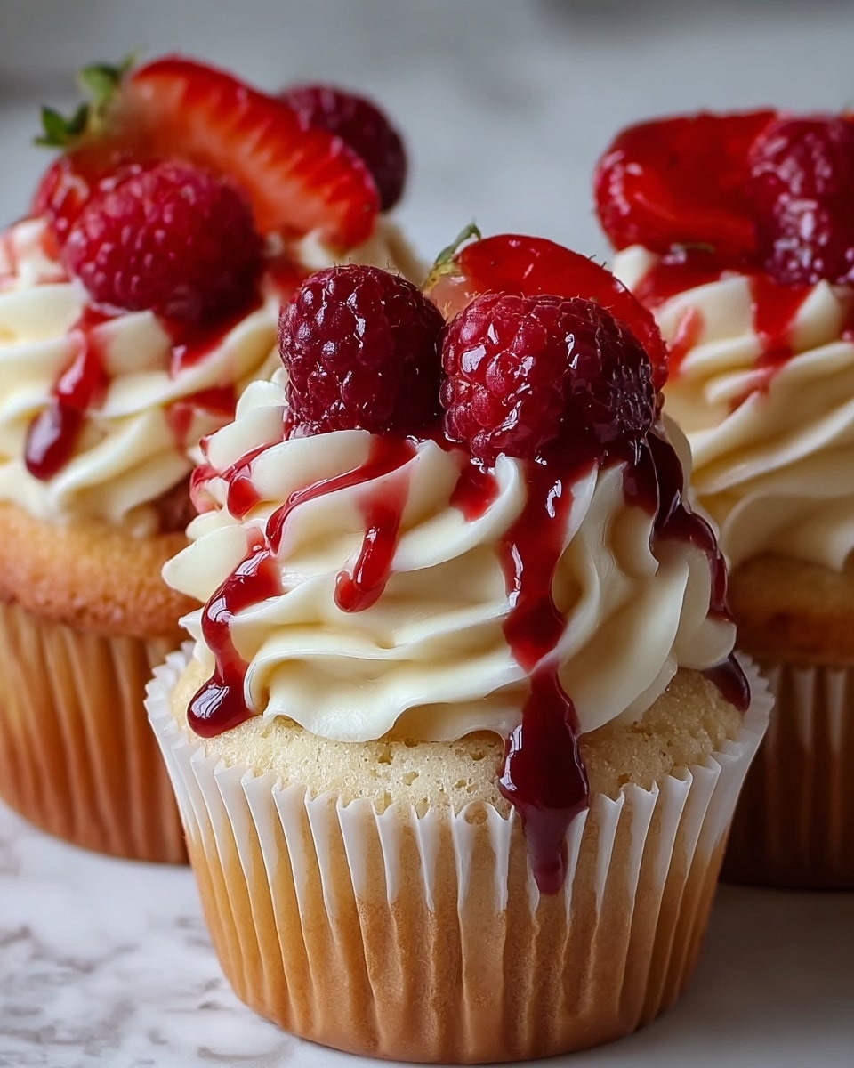 Strawberry Cheesecake Cupcakes Recipe - Recipe Image