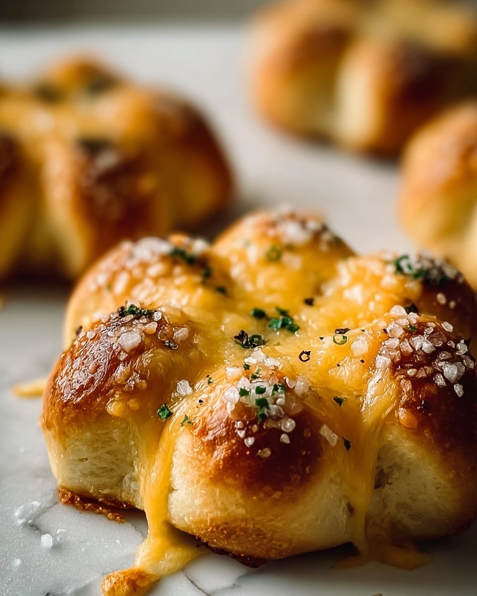 Cheese-Filled Garlic Knots Recipe - Recipe Image