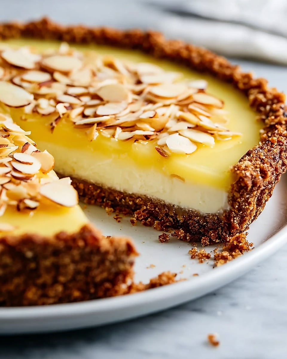 Fresh Lemon Mascarpone Tart with Almond Crust Recipe - Recipe Image