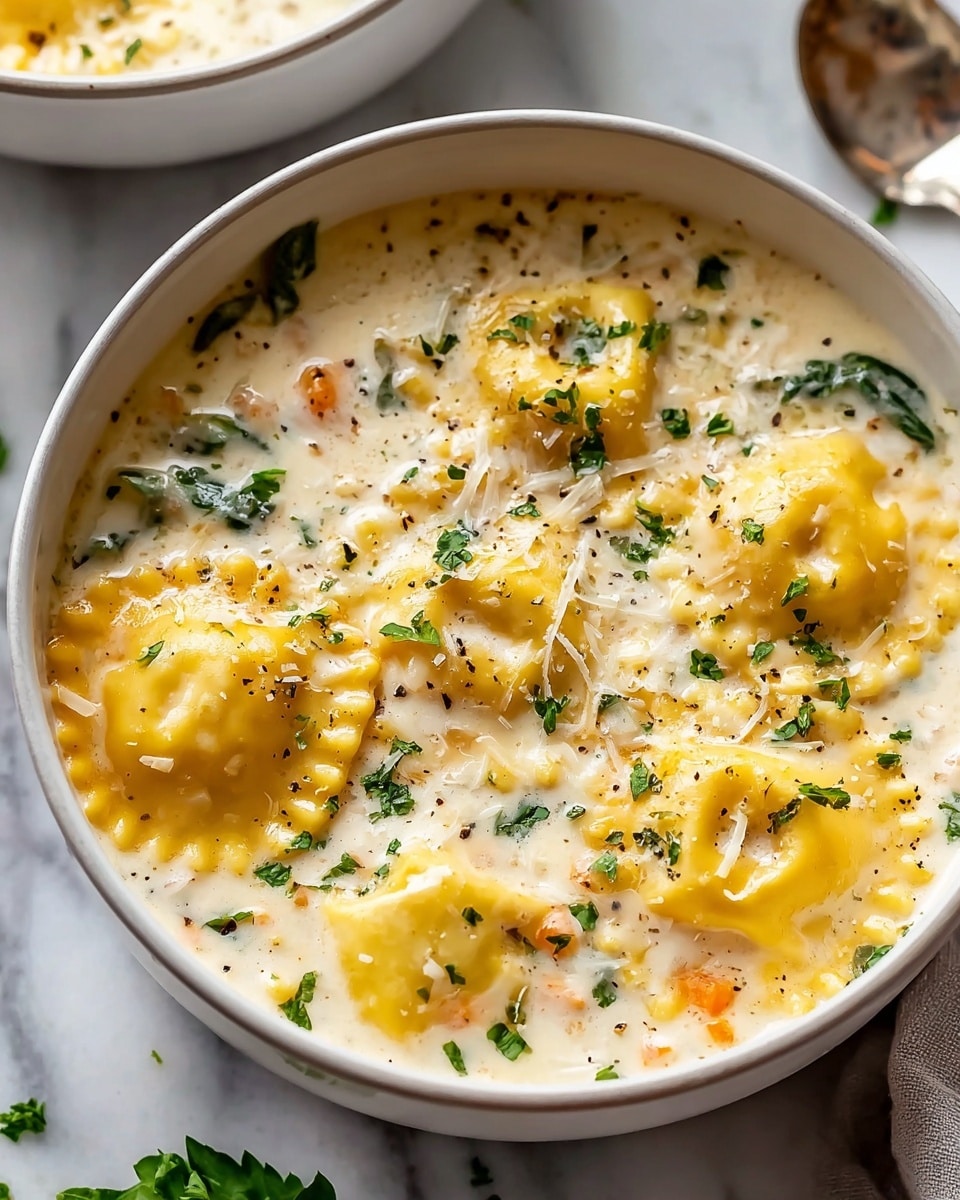Creamy Ravioli Soup Recipe - Recipe Image