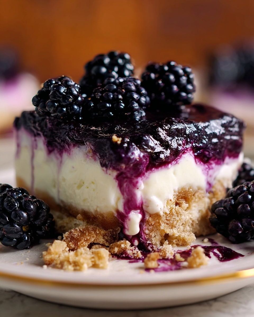 Blackberry Pretzel Dessert Recipe - Recipe Image