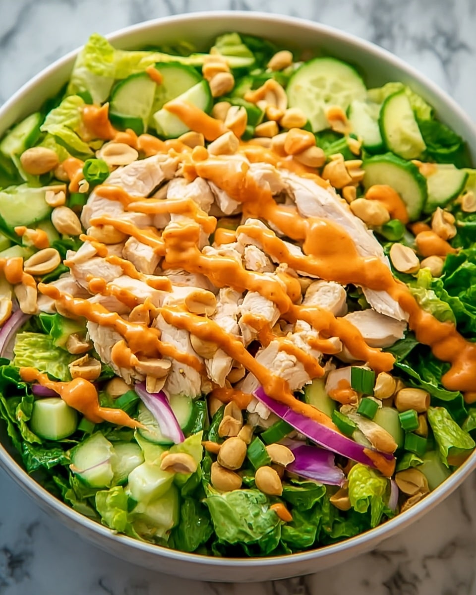 Asian Peanut Chicken Salad Recipe - Recipe Image