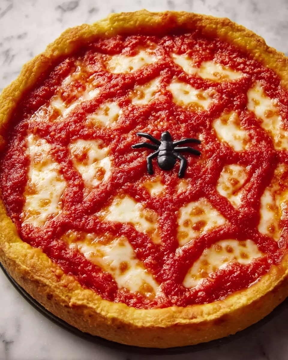 Spiderweb Pizzas Recipe - Recipe Image