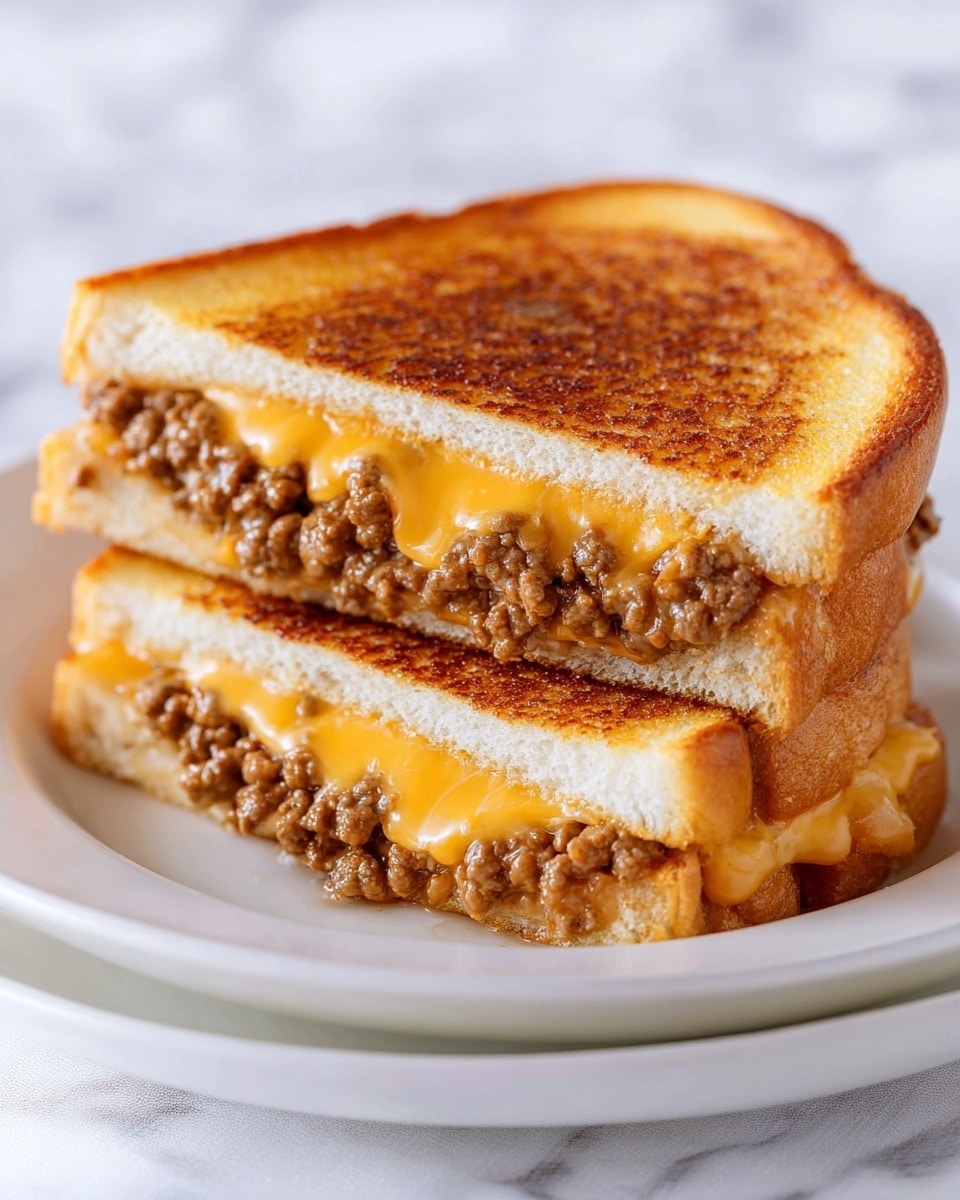 Sloppy Joe Grilled Cheese Recipe - Recipe Image