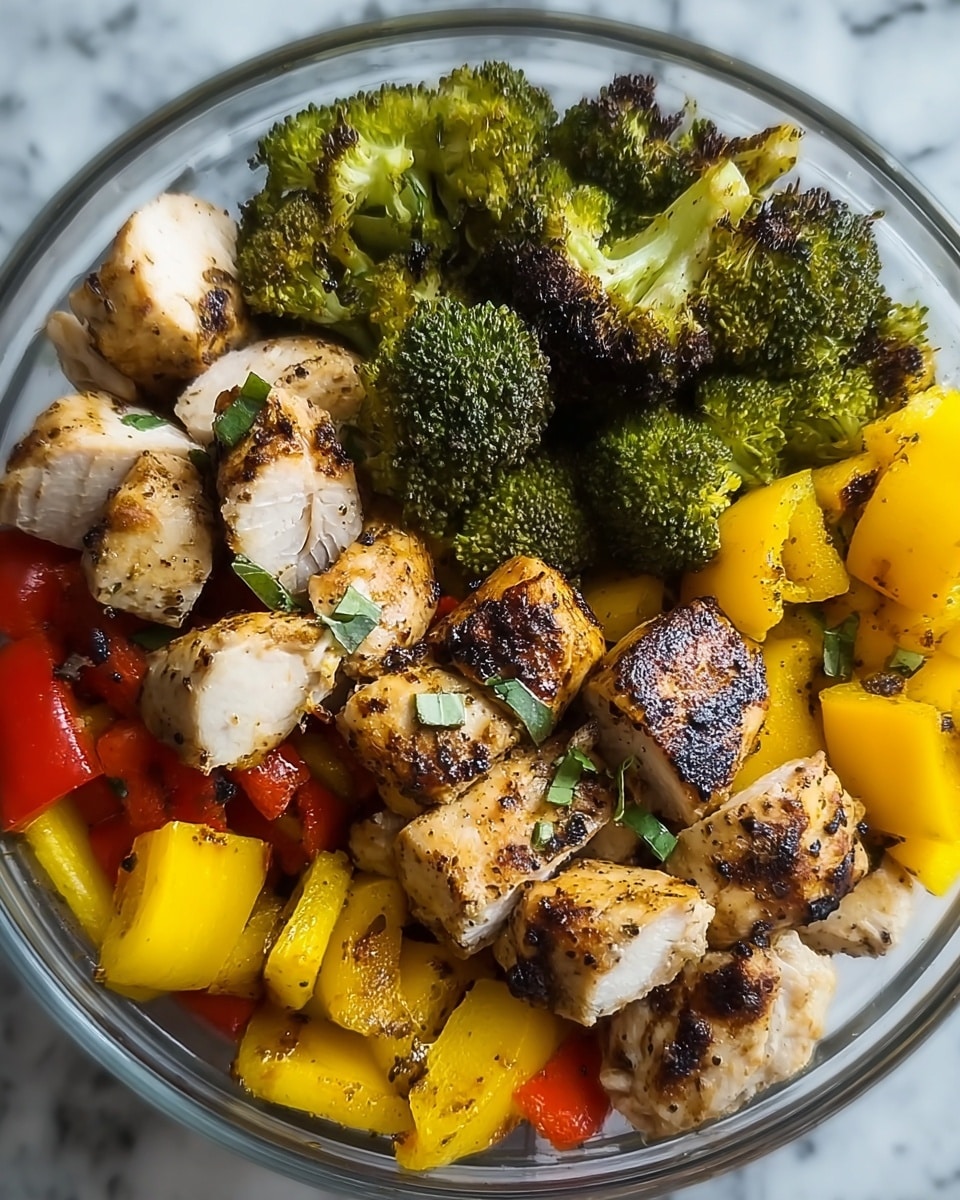 Grilled Chicken with Roasted Vegetables Bowl Recipe - Recipe Image