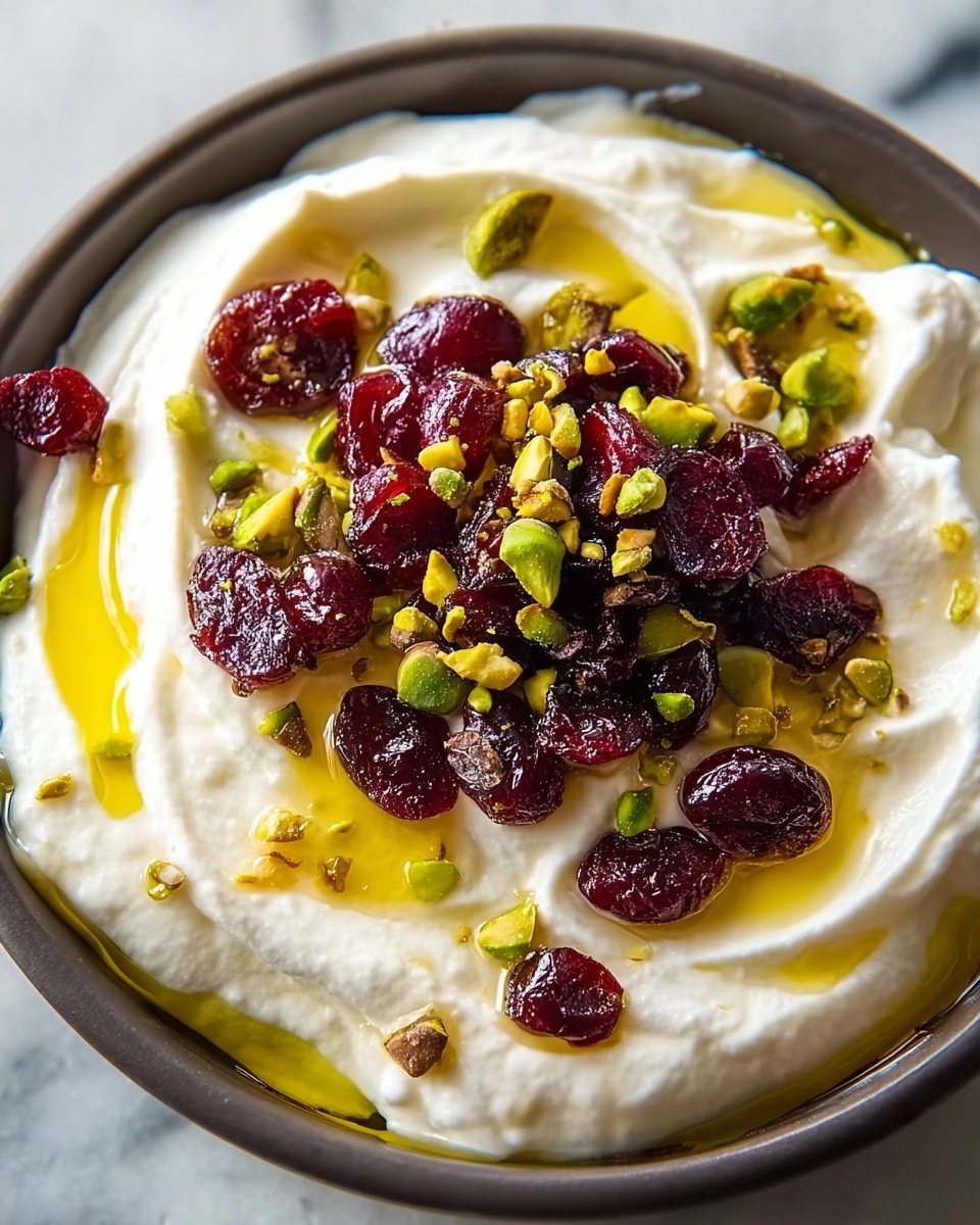 Whipped Feta Dip with Honey, Pistachios, and Cranberries Recipe - Recipe Image