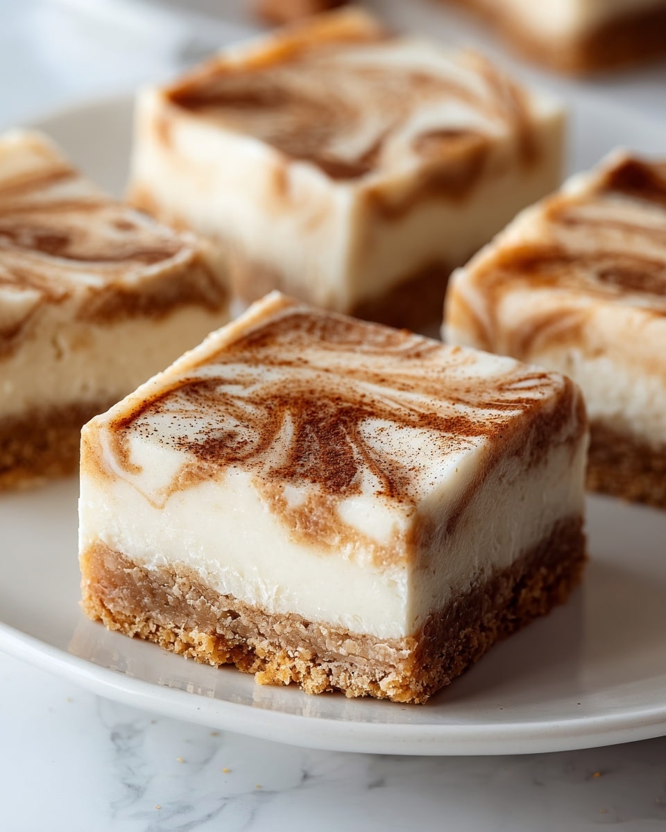 Blender Cinnamon Roll Cheesecake Bars Recipe - Recipe Image