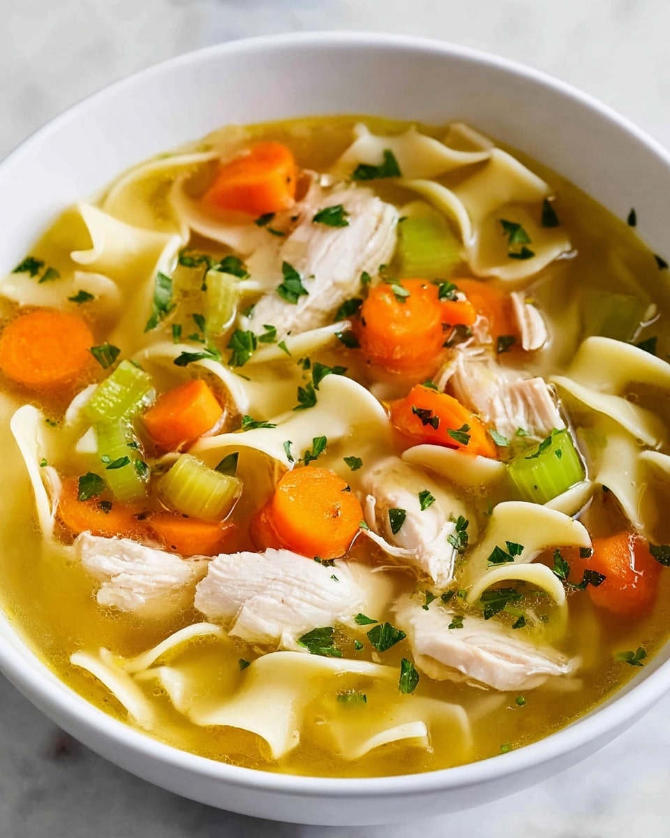 Comforting Chicken Noodle Soup Recipe - Recipe Image