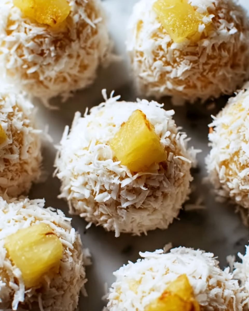 Pineapple Coconut No-Bake Balls Recipe - Recipe Image
