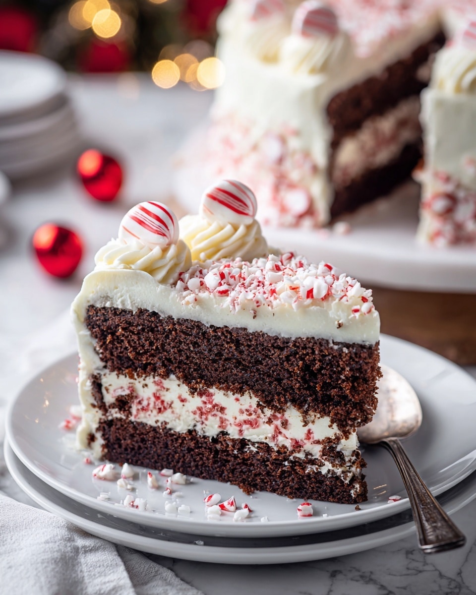 Festive Peppermint Cake Recipe - Recipe Image