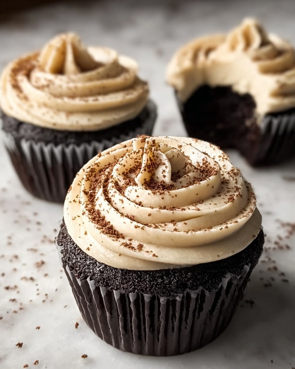 Chocolate Coffee Cream Cupcakes Recipe - Recipe Image
