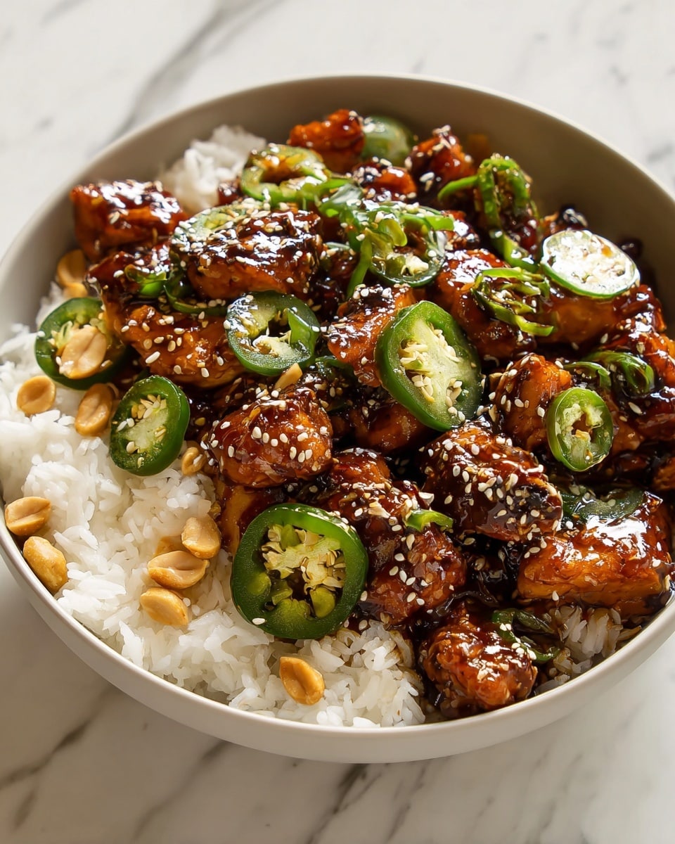 Hot Honey Chicken Bowls Recipe - Recipe Image