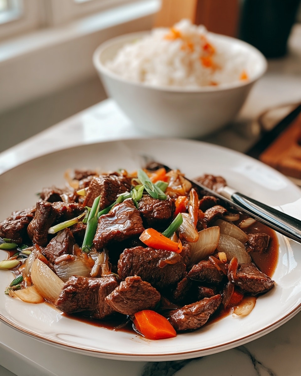 Beef Onion Stir Fry Recipe - Recipe Image