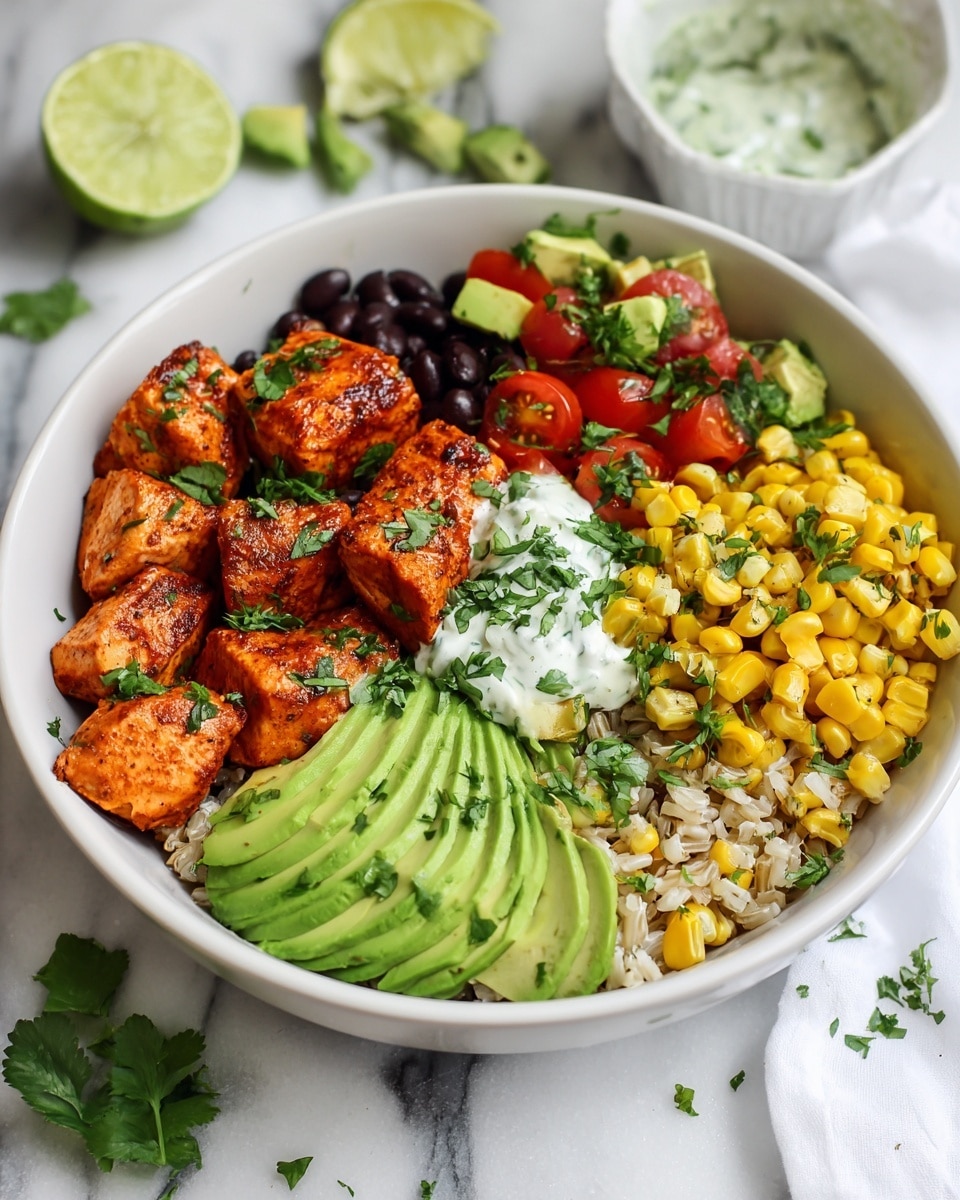 Salmon Burrito Bowl Recipe - Recipe Image