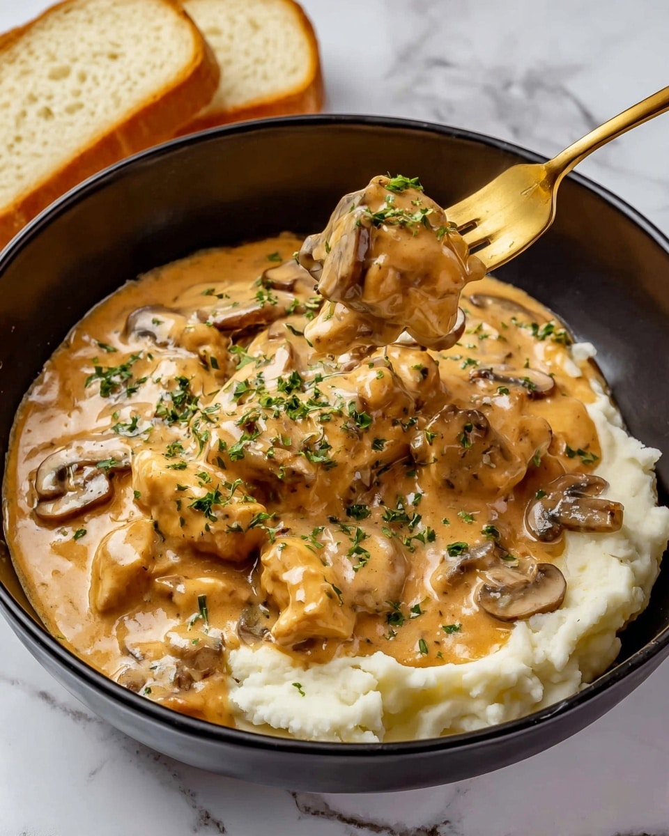 Creamy Chicken Stroganoff Recipe - Recipe Image