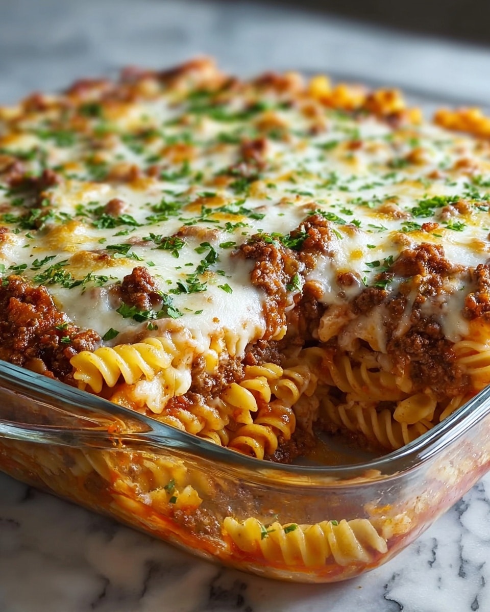 Simple Baked Beef and Pasta Casserole Recipe - Recipe Image