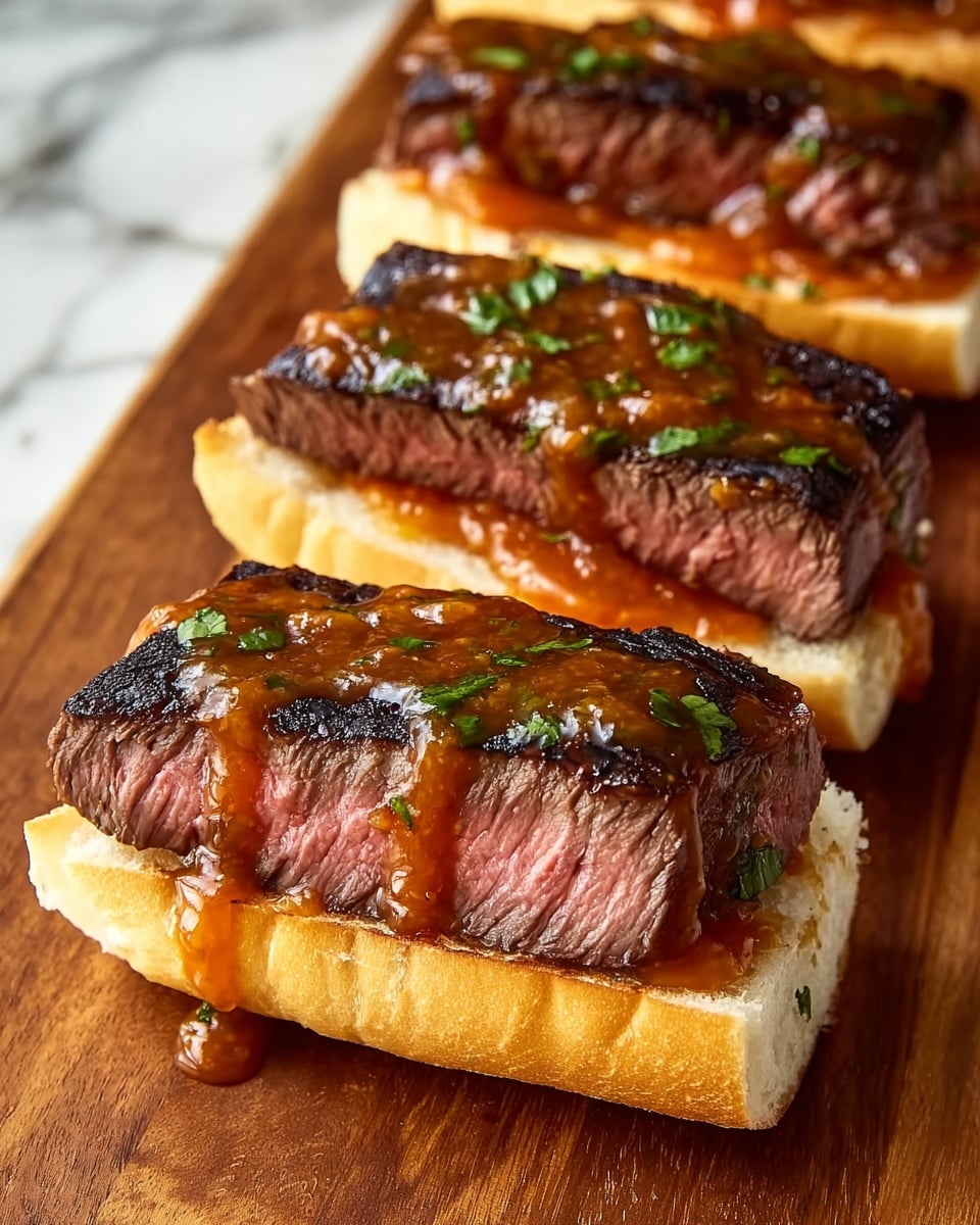 Cowboy Butter Steak Sliders Recipe - Recipe Image