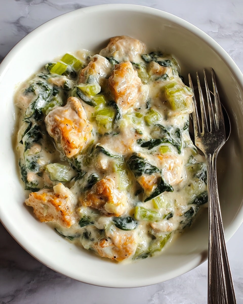 High-Protein Spinach and Artichoke Chicken Casserole Recipe - Recipe Image