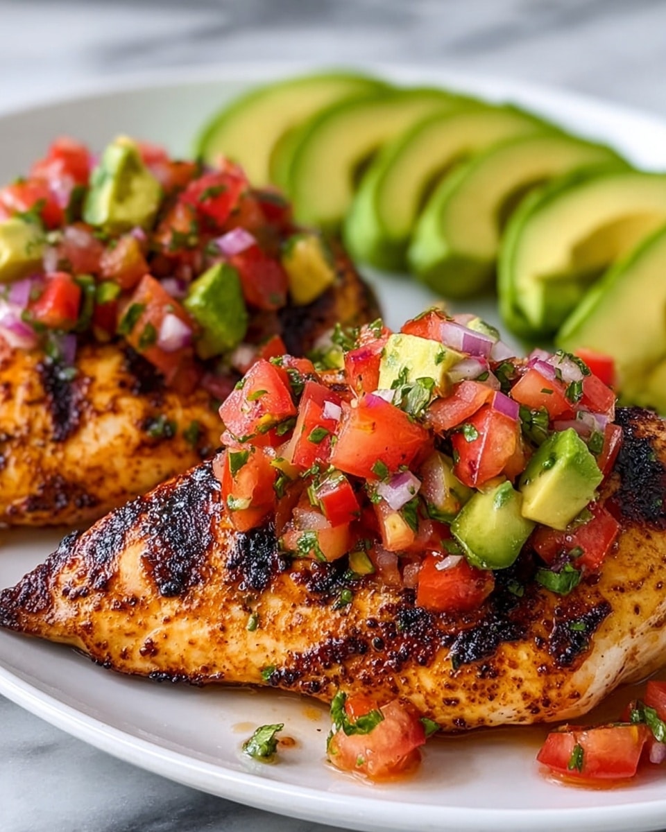 Fiesta Lime Chicken with Avocado Salsa Recipe - Recipe Image