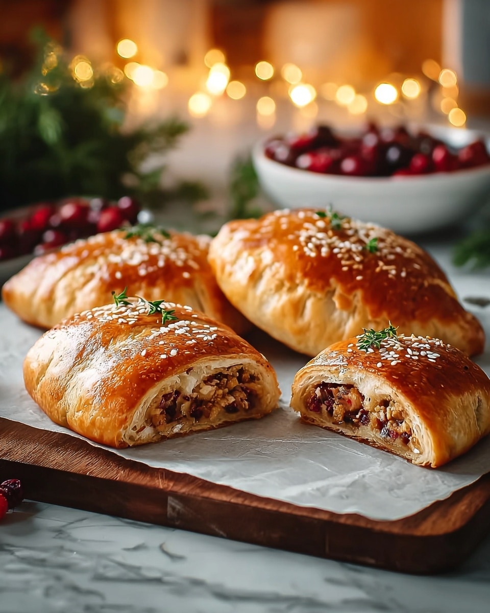 Turkey & Cranberry Sausage Rolls Recipe - Recipe Image