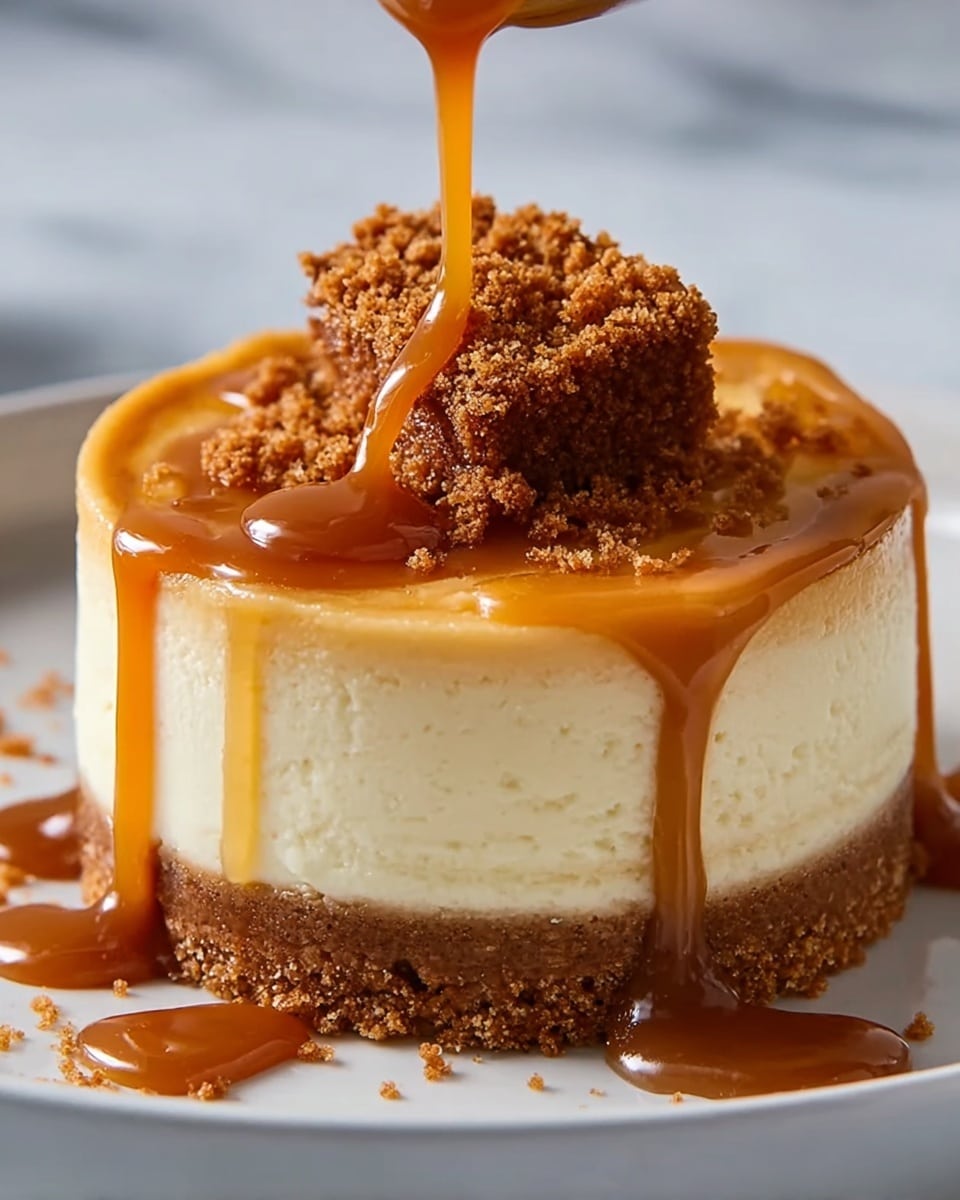 Mini Cheesecakes with Caramel Sauce Recipe - Recipe Image