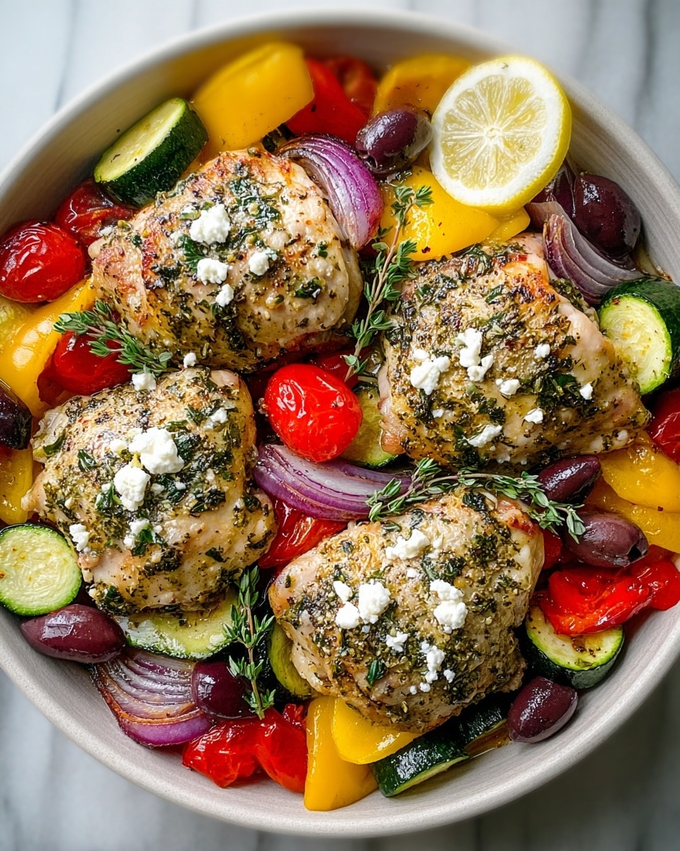 Mediterranean Chicken Zucchini Bake Recipe - Recipe Image