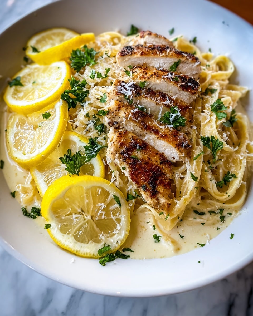 Lemon Chicken Pasta Recipe - Recipe Image