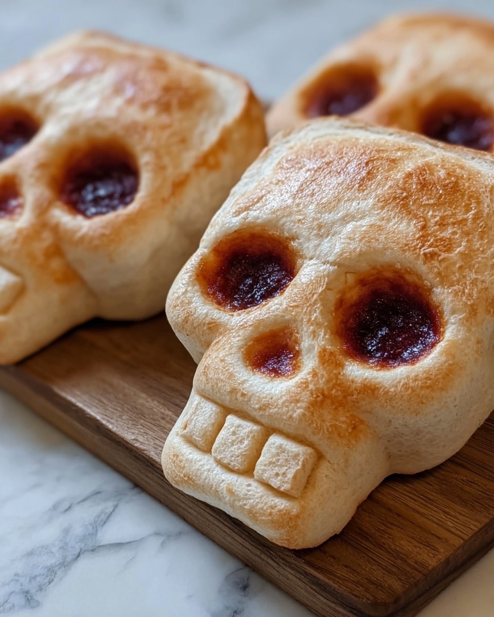 Cheesy Halloween Pizza Skulls Recipe - Recipe Image