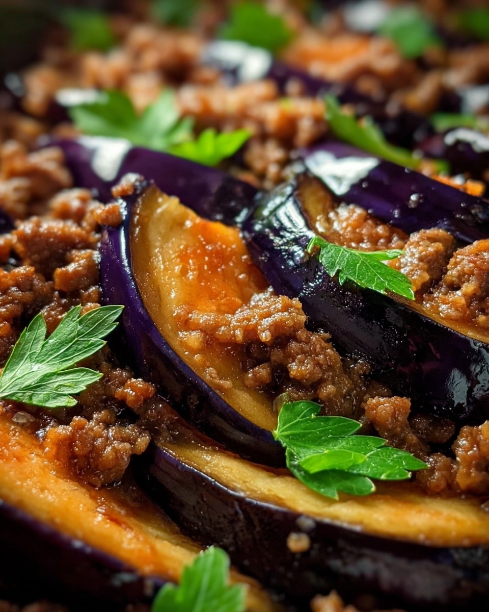 Minced Beef and Eggplant Skillet Stew Recipe - Recipe Image