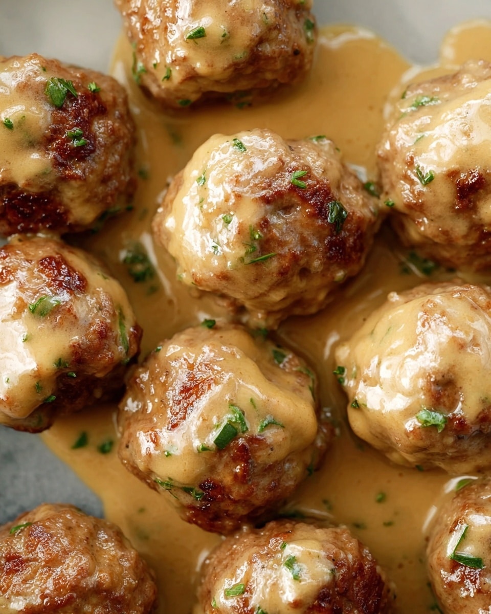 Meatballs in Dijon Gravy Recipe - Recipe Image