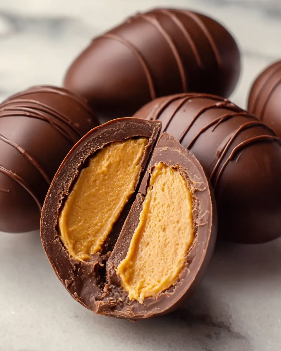 Chocolate-Coated Peanut Butter Eggs Recipe - Recipe Image